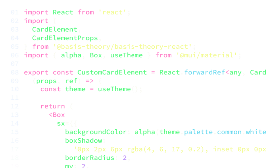 Demonstração de código em React feita por um desenvolvedor web